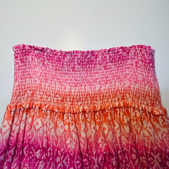 Ralph Lauren Maxi Skirt with Ruffled Elastic Bandeau Waist - Picture 4 of 7